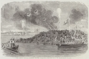 The French Mortar Battery before Sveaborg